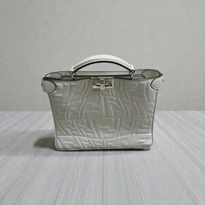 Fendi Leather Peekaboo I see you Fish eye FF embossed Bag